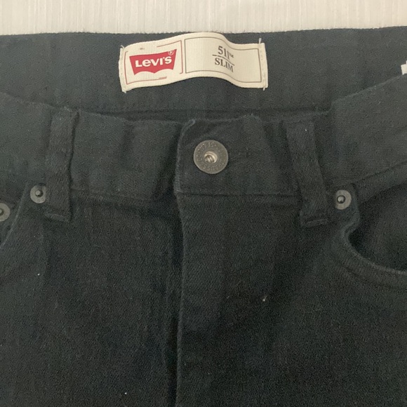LEVIS 511 Black Jeans Size 16 Years - Picture 2 of 9